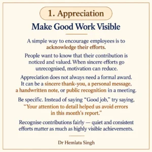 Appreciation: Make Good Work Visible