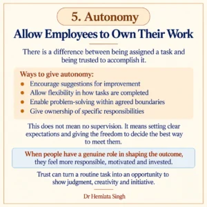 Autonomy: Allow Employees to Own Their Work
